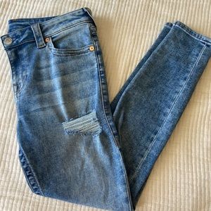 True Religion women’s super skinny Halle jeans size 33 waist, 29 inseam